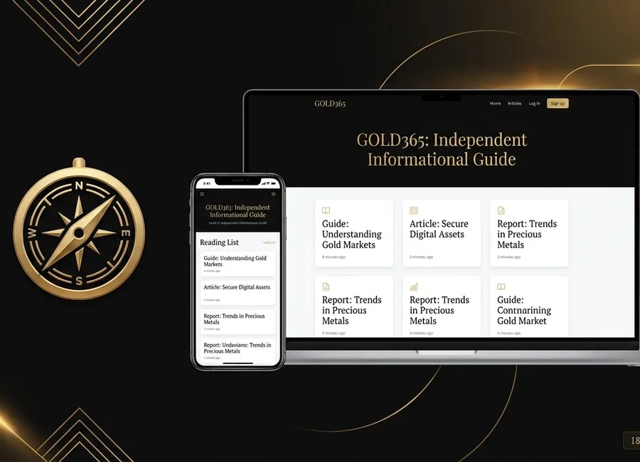 Gold365 online guide concept showing account access and safety cards